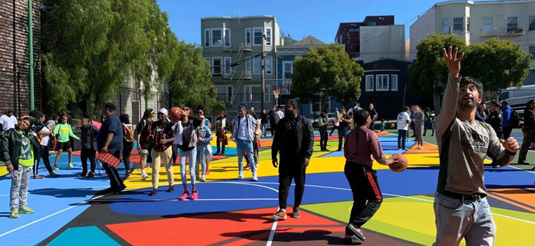 KD Charity Foundation's Hayes Valley Basketball Court