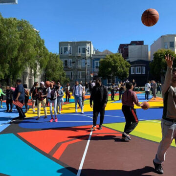 KD Charity Foundation's Hayes Valley Basketball Court